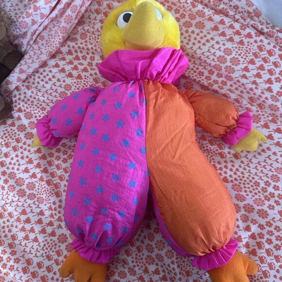 Applause Sesame Street Big Bird Parachute Clown 14" Plush Stuffed Doll 1986 - Picture 1 of 13